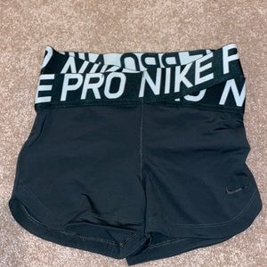 Forest green cross over spandex shorts